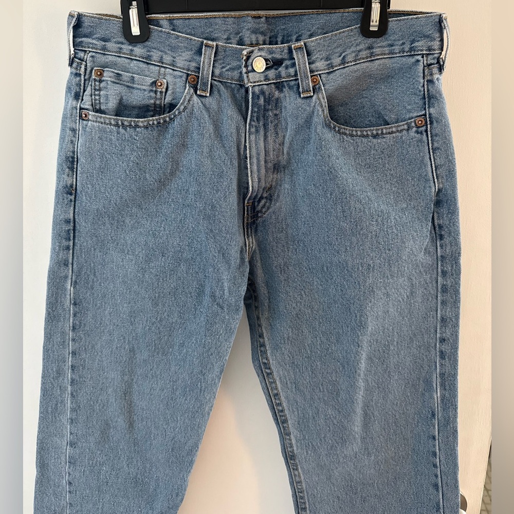 Levi’s 505 Classic Blue Denim Jeans 32x32 - Picture 4 of 5